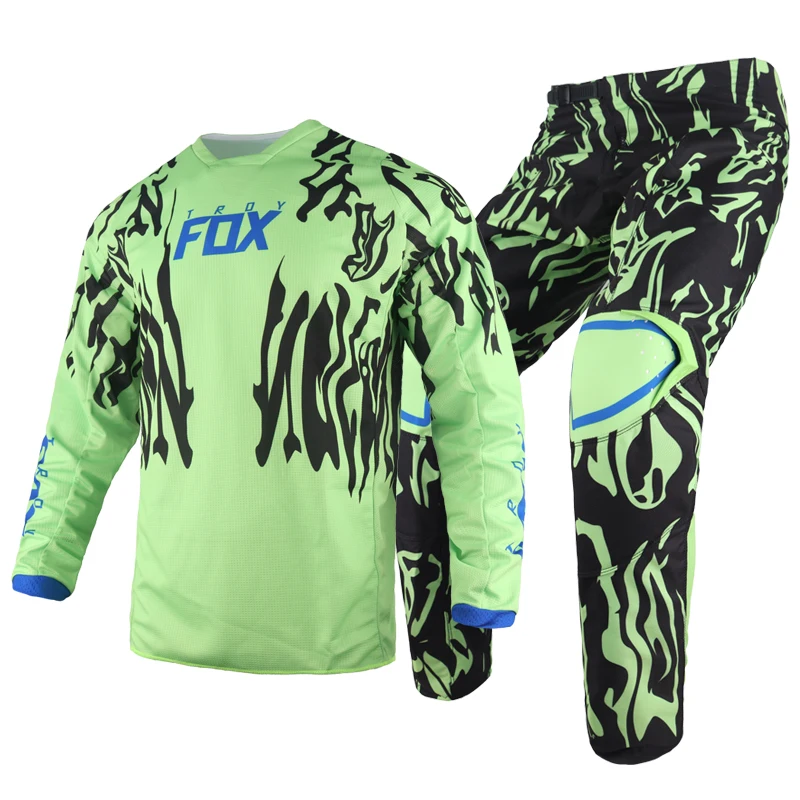 

2022 MX ATV MTB 180 Peril Gear Set Combo Jersey Pants Mens Motocross Mountain Bike Kits Offroad Cycling Green Suit Adult