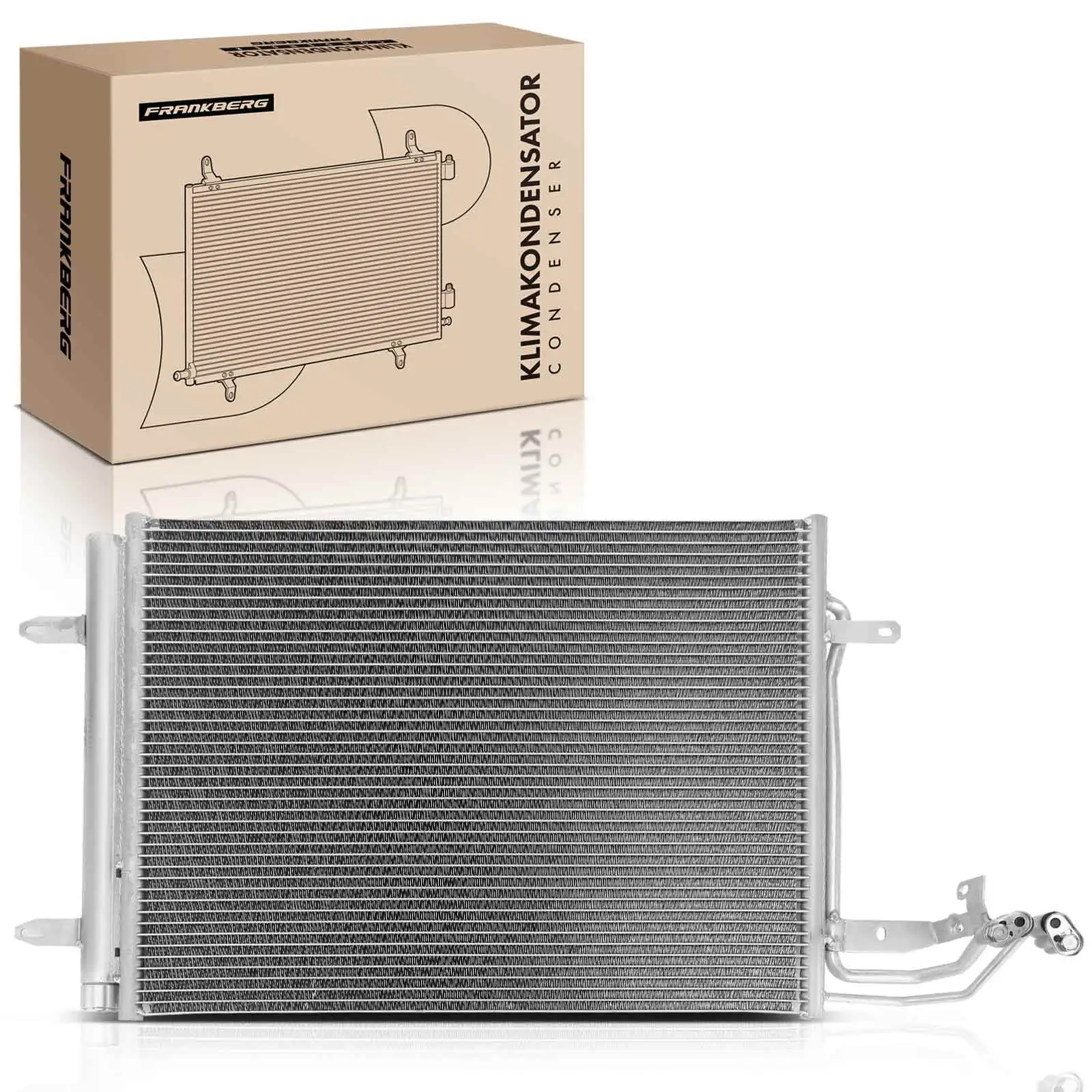 Frankberg 1x Kondensator Klimaanlage für VW Caddy III 2C Touran 1T 1.4L-2.0L 94690 1TD820411B 1T0820413C 1T0820411C 1T0820411D