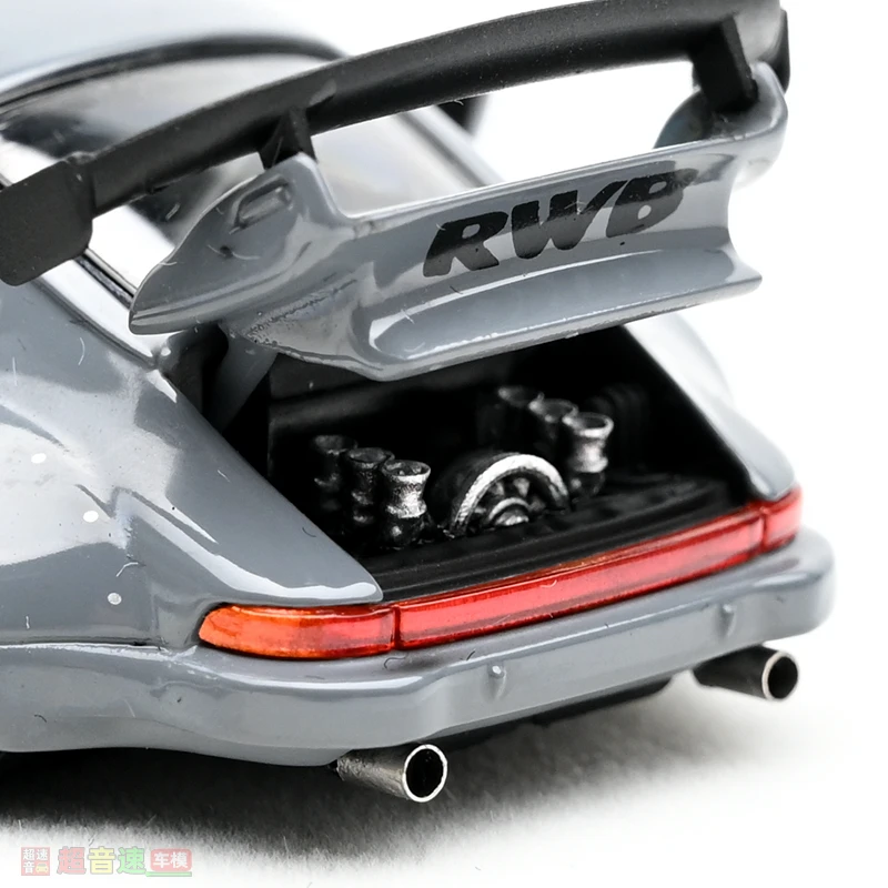 PGM 1:64 full-door RWB 993 cement grey alloy die-cast simulation