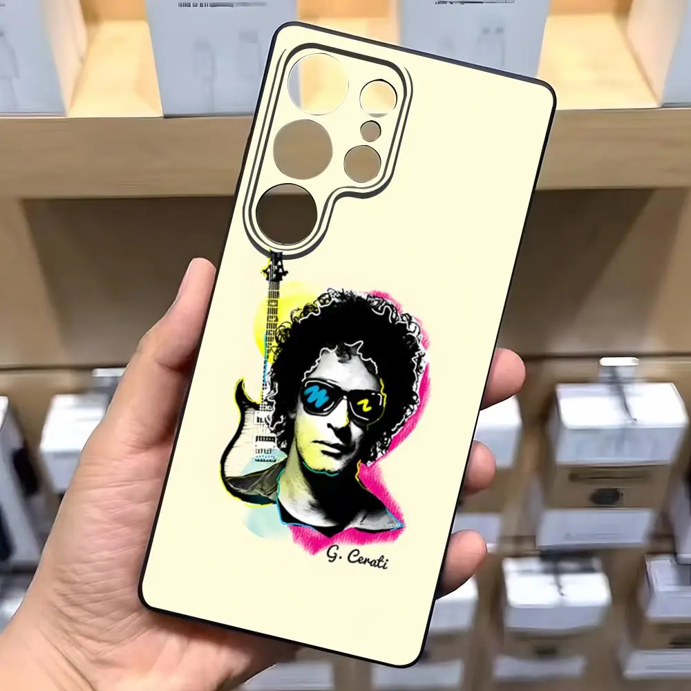 Gustavo Cerati Soda Stereo Phone Case For Samsung S26 S25 S24 FE S23 S22 S21 Plus S20 Ultra Note20Ultra Black Soft Shell