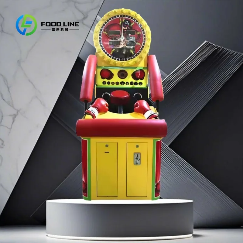 Customized Amusement Park Coin Operated Boxing Punch Machine Kick & Punch Arcade Game Machine for Commercial Use