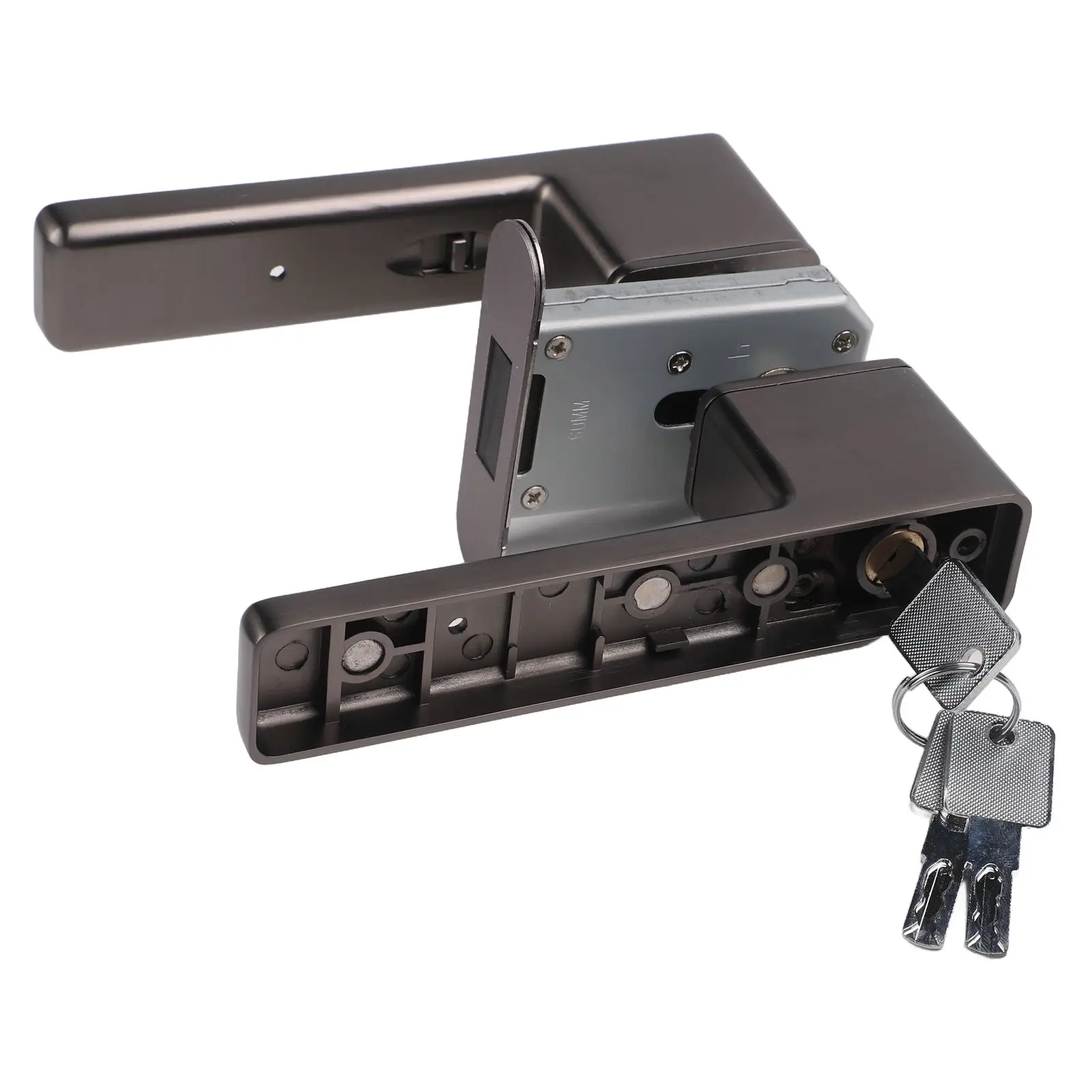 

Замок из цинкового сплава, черный минималистичный дверной замок, бесшумный дверной замок, дверной замок для спальни, современный внутренний замок для дверей спальни