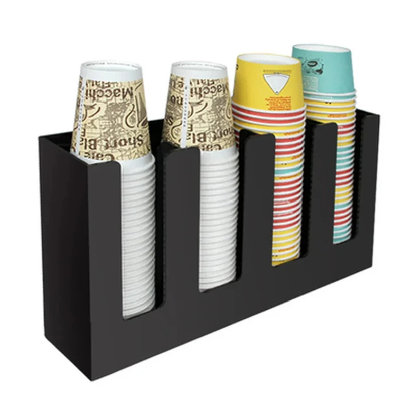 

Акриловая полка для хранения — подстаканник для кофе и чая с дизайном из нескольких сеток для организации и демонстрации одноразовых чашек