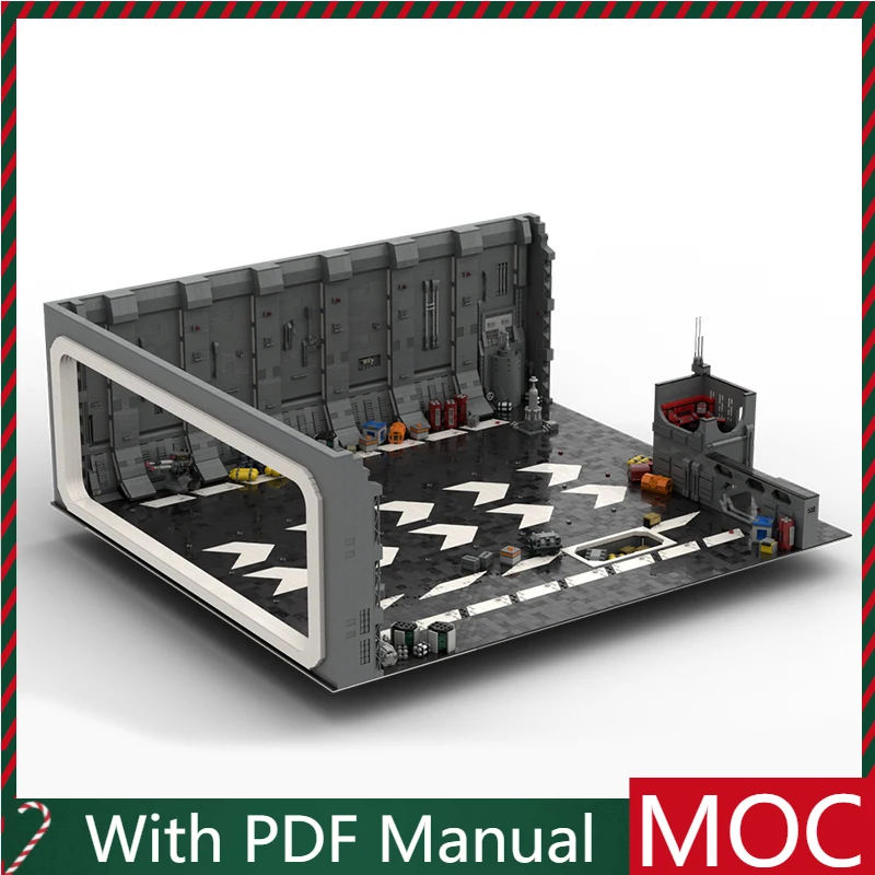 

10061, детали Moc Sci-Fi, док-станция, космопорт, модель, строительные блоки, наборы «сделай сам», образовательные сборные кирпичи, игрушки, детские рождественские подарки