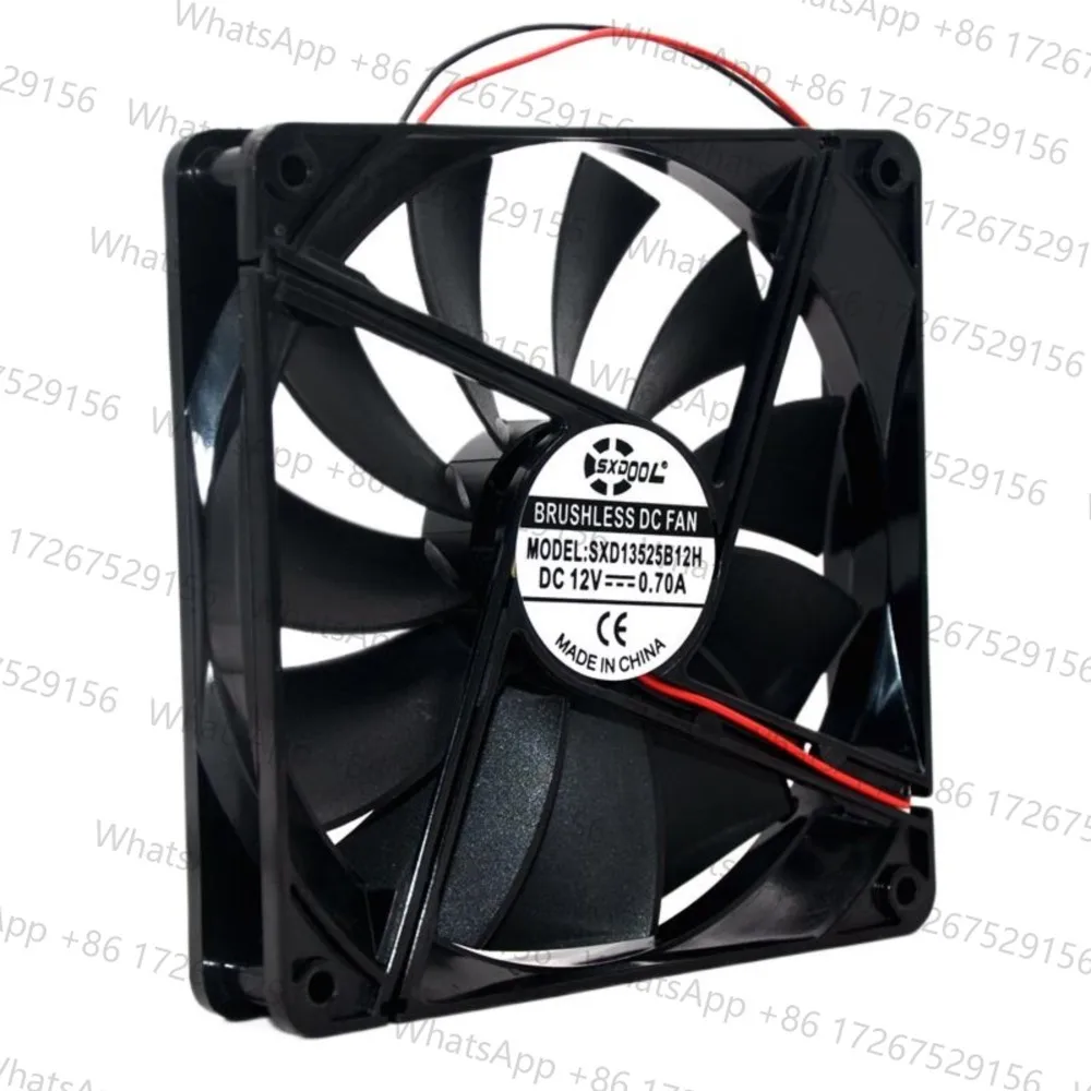 Brand New 13525 135mm DC 12V 0.70A 135*135*25mm case server inverter cooling fan replace ADN512UB-A90 ADN512UB-A91 AFB1312M