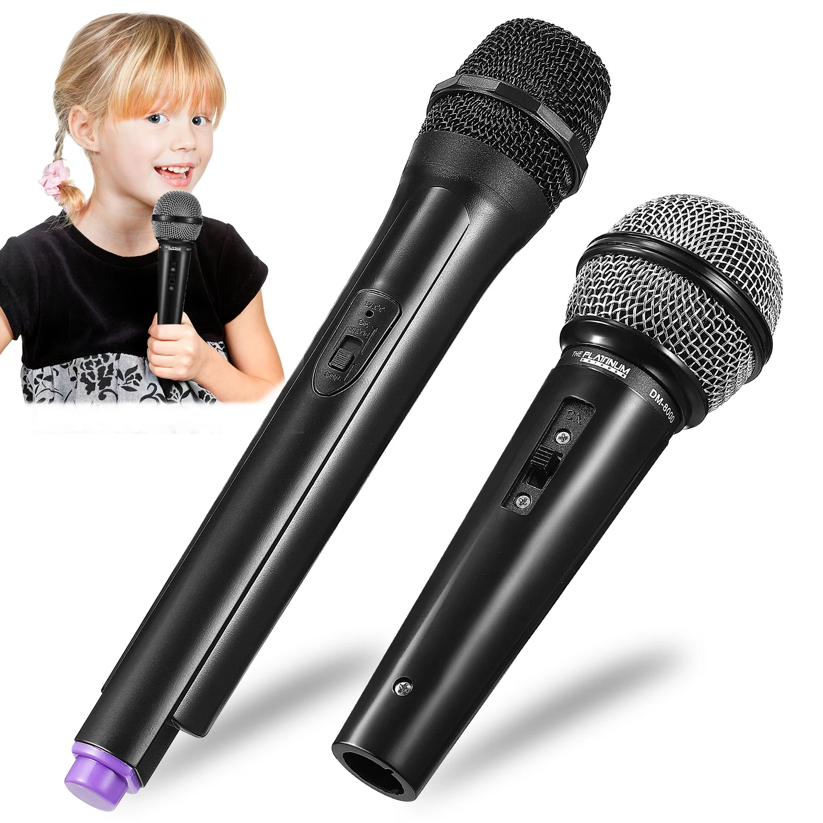 

4 Pcs Children's Toy Lie Fake Microphone Prop Kids Plastic Toys for Toddler Pretend Play Computer