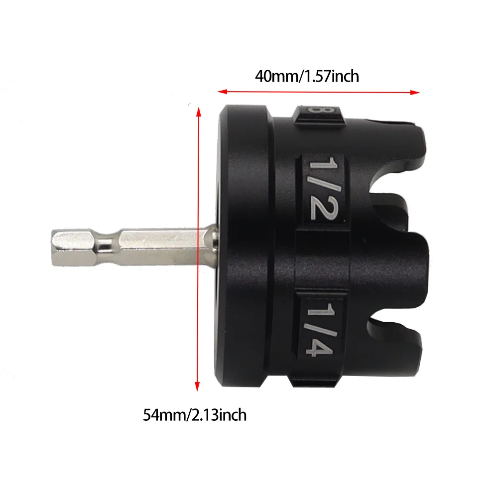 

Aluminum Alloy Plastic Nut Zipper Drill Attachment for Fast Nut and Bolt Removal Nut Drill Bit Socket Wrenches Tool Set