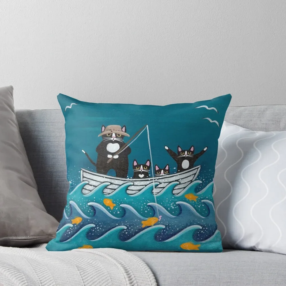 Fishing Trip with Dad Throw Pillow covers for pillows Cushion Cover For Sofa pillow