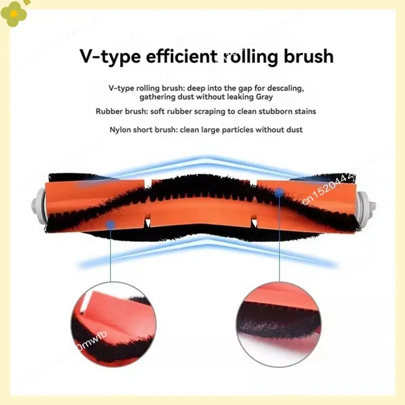 

LDHL 16PCS Brush Filter Mop Cloth And Main Brush Cover For Xiaomi Mijia 1C 1T Vacuum Cleaner Accessories Replacement Parts