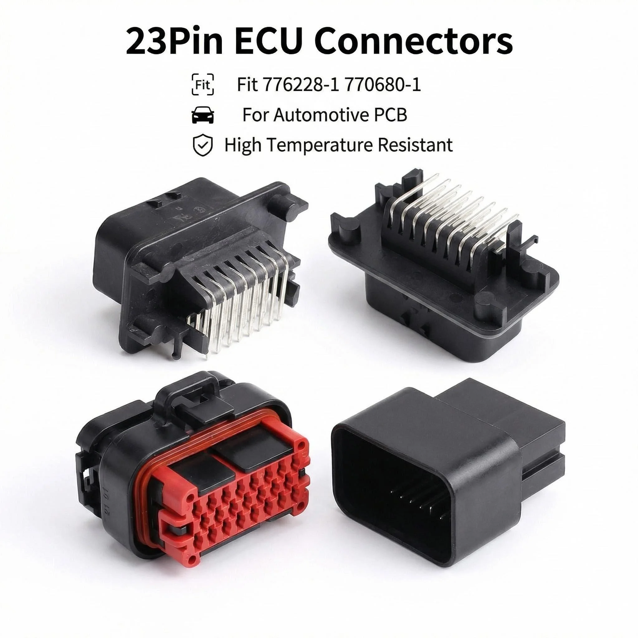 

1PCS 23Pin ECU Controller Connector AMPSEAL 776228-1 770680-1 Male Header PCB Mount Plug for Automotive Wiring Harness