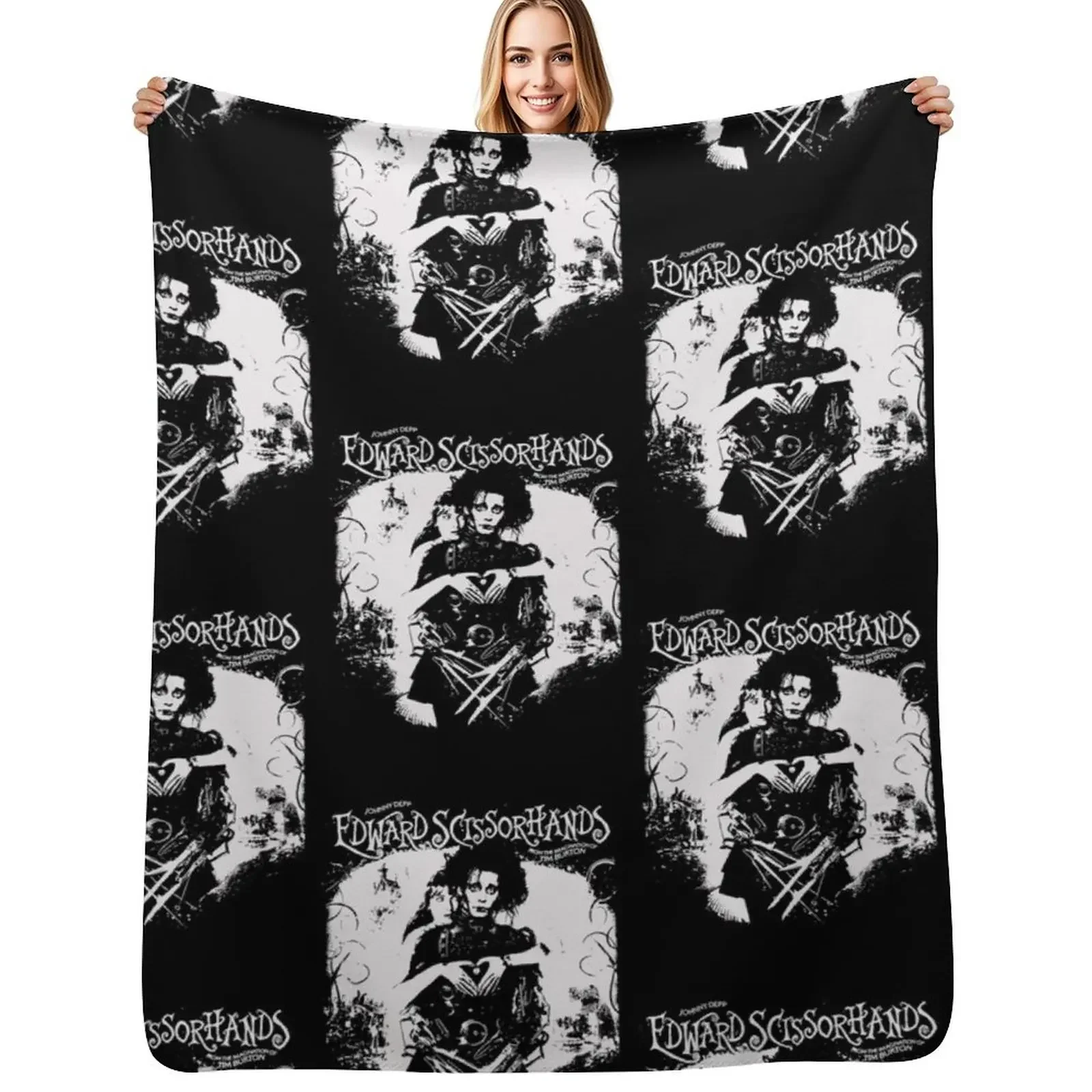 

Edward Scissorhands Aesthetic Throw Blanket Luxury Travel Bed Blanket