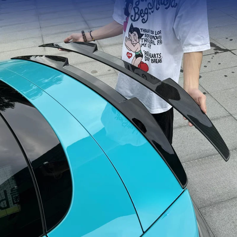 For xiaomi SU7 Pro MAX 2024  Carbon Car Sport Tail Wing Fixed Wind Reduces Air Resistance Roof Fixed Wing 1pcs