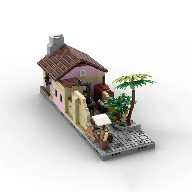 Pirates Model Moc Building Blocks Bake House Technical Street View Bricks DIY Assembly Construction Toy Holiday Gifts