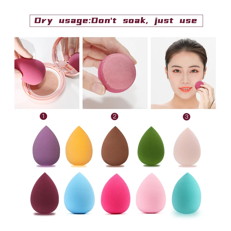 Cosmetische Puff Water Drop Make-Up Spons Facial Poeder Bb Cream Cosmetische Puff Foundation Blending Sponge Puff