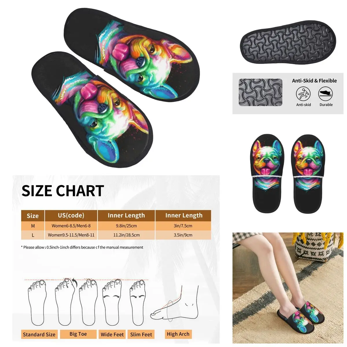 Non brand,pattern Cute Pets Pekingese Men Women Furry slippers,Cosy pantoufle homme Home slippers