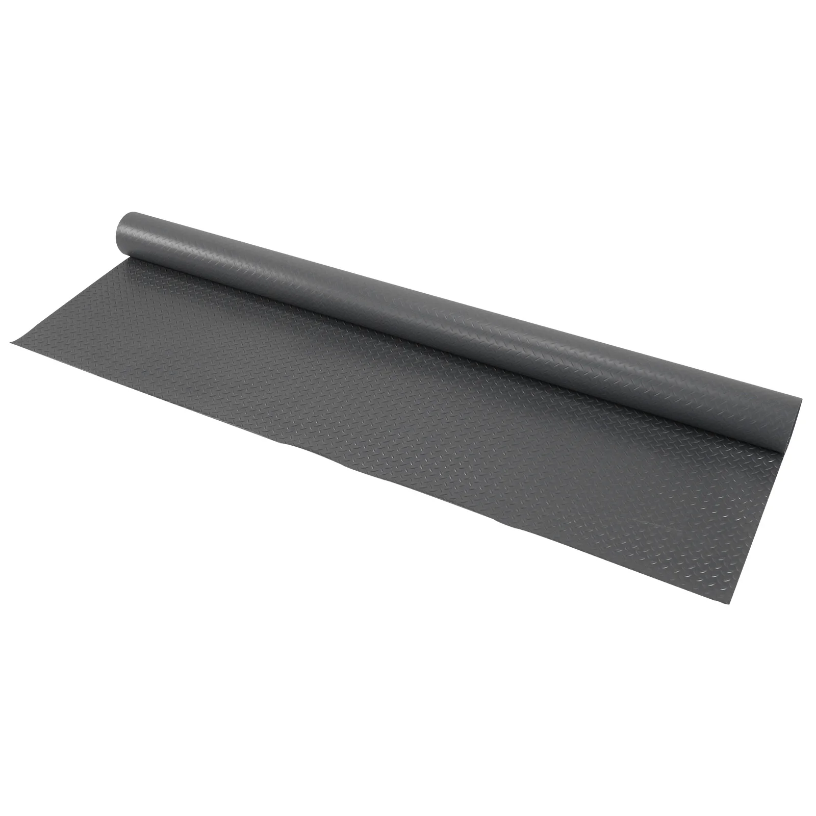 

7.9x21/32.8 FT Non-Slip Floor Mat 2.5mm Golf Cart Parking Mat Diamond Plate PVC for Truck Trailer SUVs Van Golf Cart Motorcycle