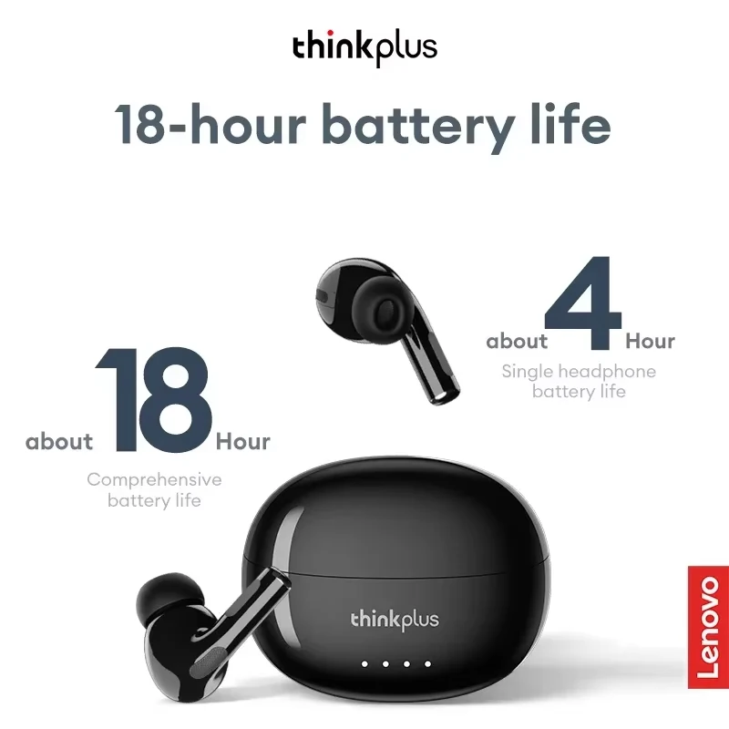 Auriculares Inalámbricos Lenovo LP5 PRO con Bluetooth 5.4, Auriculares TWS con Sonido HiFi para Juegos, Auriculares Deportivos LP5Pro con Micrófono y Larga Duración de Batería 2026