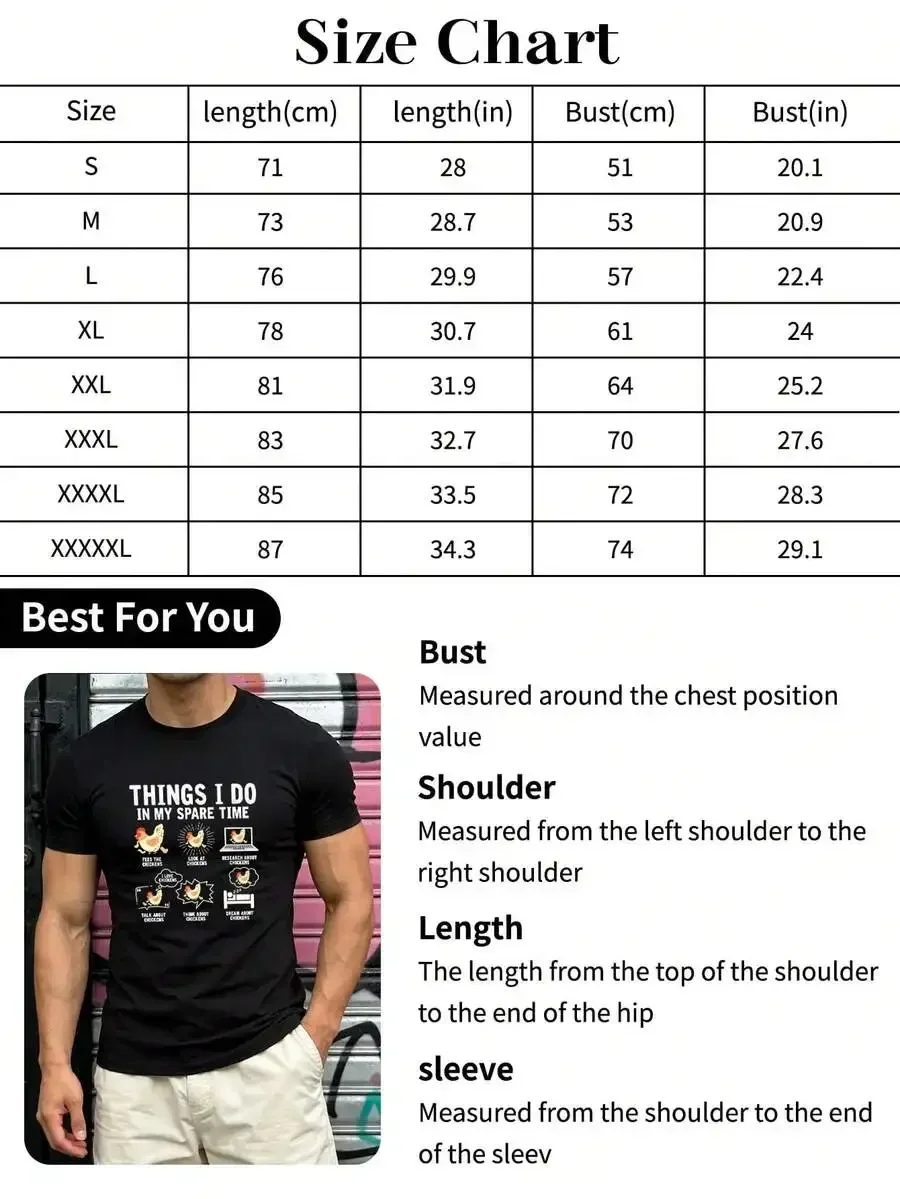 Funny Rooster Fan Men's T-Shirt - 'What I Do In My Spare Time' Poultry Including Hens And Roosters - Lightweight And Breathable