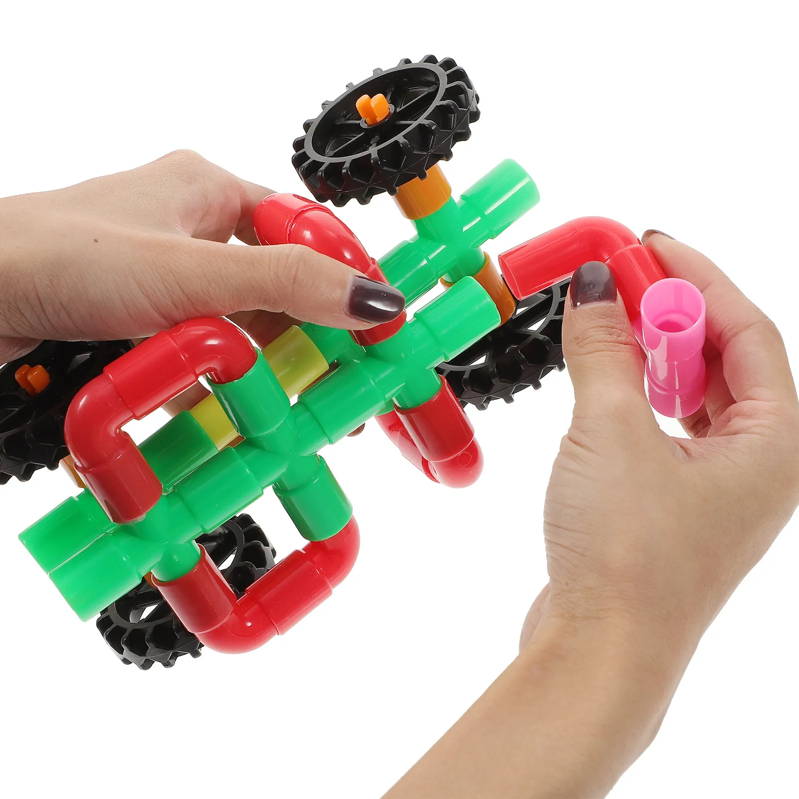 

1Set Pipe Building Educational Kit for Kids Early Learning Fun DIY Assembling Cognitive Development Games Blocks