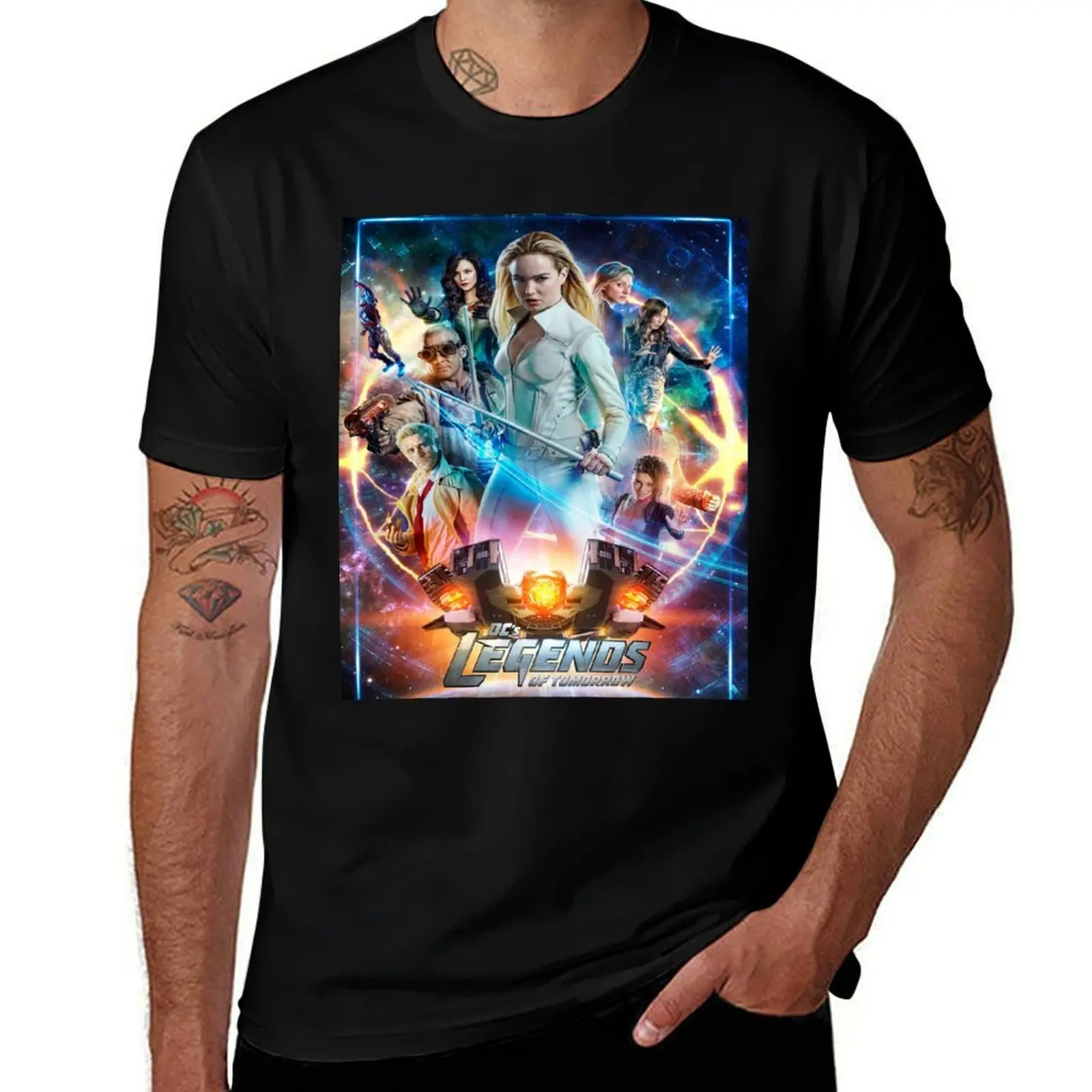 Legends of tomorrow s4 poster T-Shirt Gym Exercise Short Sleeve T-Shirt
