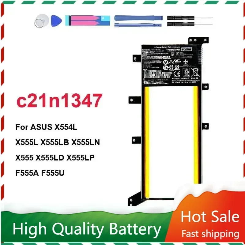 

c21n1347 5000mAh Battery For ASUS X554L X555L X555LB X555LN X555 X555LD X555LP F555A F555U W519L F555UA VM Batteries