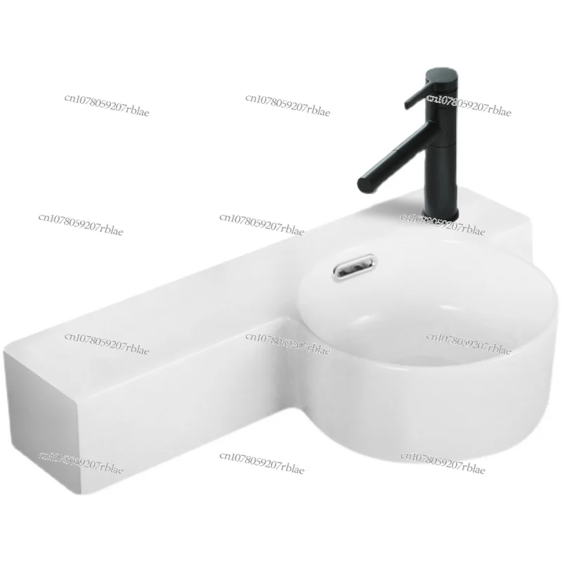 

Integrated Small Apartment Wall-Mounted Wash Basin Bathroom Corner Triangle Basin Narrow Washbasin Balcony Small Size Single