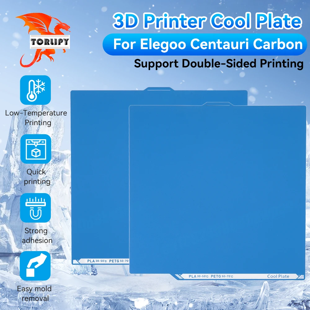 

Для Elegoo Centauri Carbon Build Plate 260x276 мм Холодная пластина с двусторонней печатью Низкотемпературный лист пружинной стали с подогревом