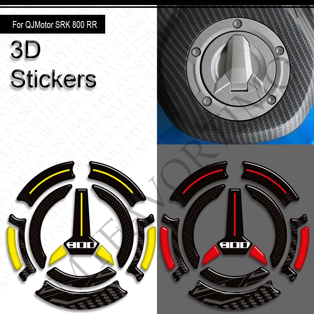 Para QJMotor QJ Motor SRK GSR 800 RR SRK800 nueva tapa de almohadilla de depósito para motocicleta Kit de aceite combustible de Gas pegatinas de rodilla Protector de calcomanías