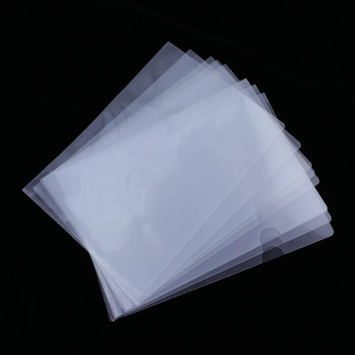 12 Pcs File Set Sobres Para Cartas White Blank Cards with Chip Clear Document Folder Transparent Floor