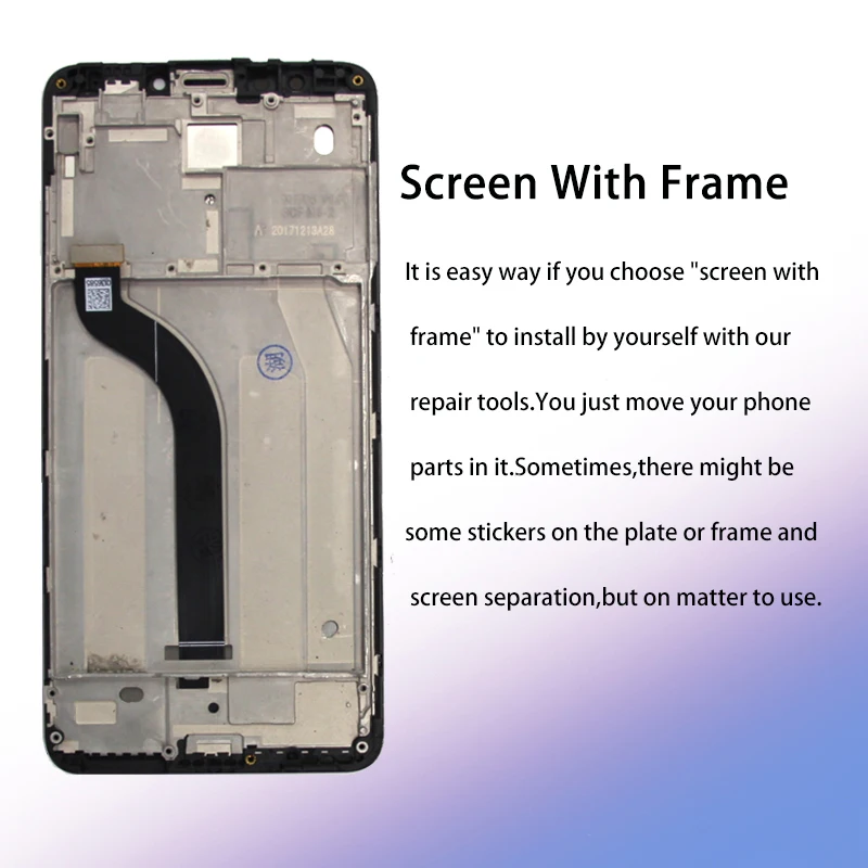 LCD Für Xiaomi Redmi 5 LCD Display Touch Screen Für Redmi 5 Plus LCD Digitizer Mit Rahmen Ersatz Reparatur MEG7 MDG1 LCD