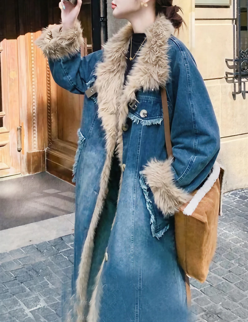 

Парки женские длинные осенние полиэстеровые бархатные флисовые подкладки со сборками пояс плиссированные водолазки на шнуровке Feminina Lovely