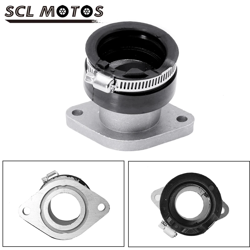 SCL MOTOS Motorcycle Intake Manifold Boot Joint Carburetor Interface Adapter Carb For Yamaha Wolverine 350 YFM350 1999-2005