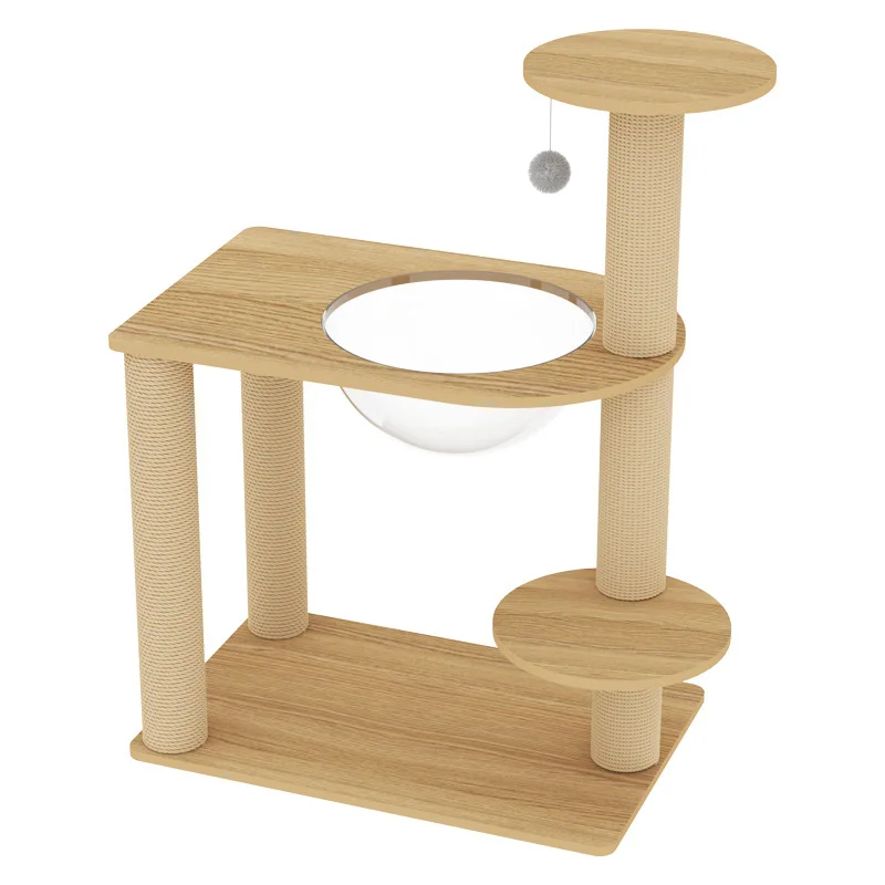 

Modern Luxury Cat Jumping Platform Rack Tower Large Wood Design for Halloween Classic Style Carton Packed