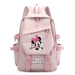 Mickey Minnie Mouse Girls Kids School Book Bags Women Bagpack Teenagers Travel Backpack Mochila Escolar