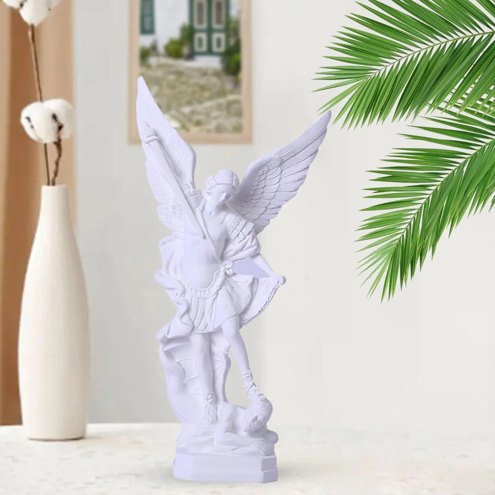 Angel Figurine Statue Resin Fairy Sculpture Decoration Art Collectible Crafts for Home Living Room Decors Housewarming Gift