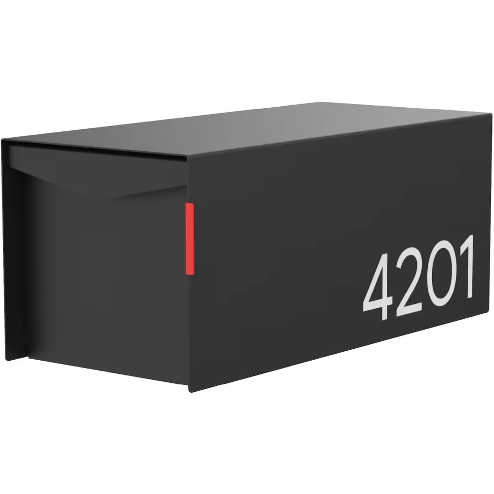 تصميم حديث شخصي صندوق بريد مسطح علوي 20.5x9.2x8.5 صندوق بريد منزلي خارجي من الفولاذ المجلفن صنع في الولايات المتحدة الأمريكية #1