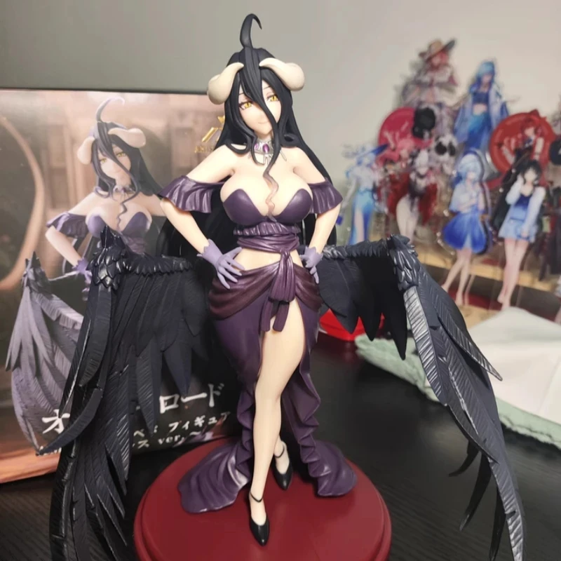 In Stock TAiTO Original AMP OVERLORD IV Albedo Black Dress Ver. 20CM PVC Anime Action Figures Model Collection Ornament Toy Gift