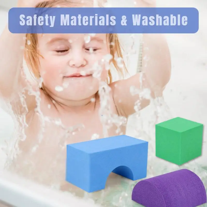 46pcs Soft EVA Building Blocks Large Educational STEM Toys for Preschool Kids Big Colorful Stackable Blocks Boy Girl Gifts