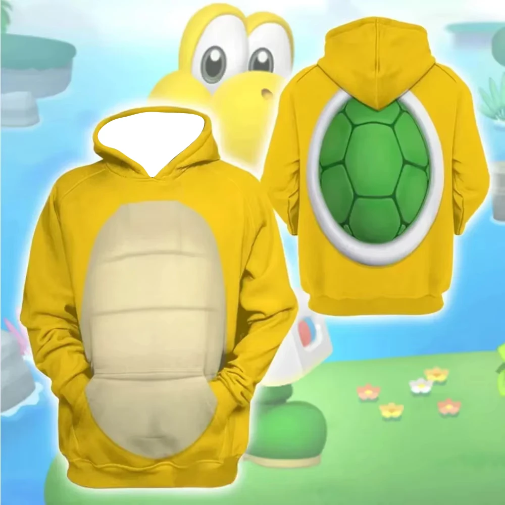 Kinder-Dinosaurier-Hoodie für Jungen und Mädchen, 3D-Schildkrötenpanzer-Design, Cartoon-Tier-Pullover, Sweatshirt mit langen Ärmeln und Kapuze. – Detail 11