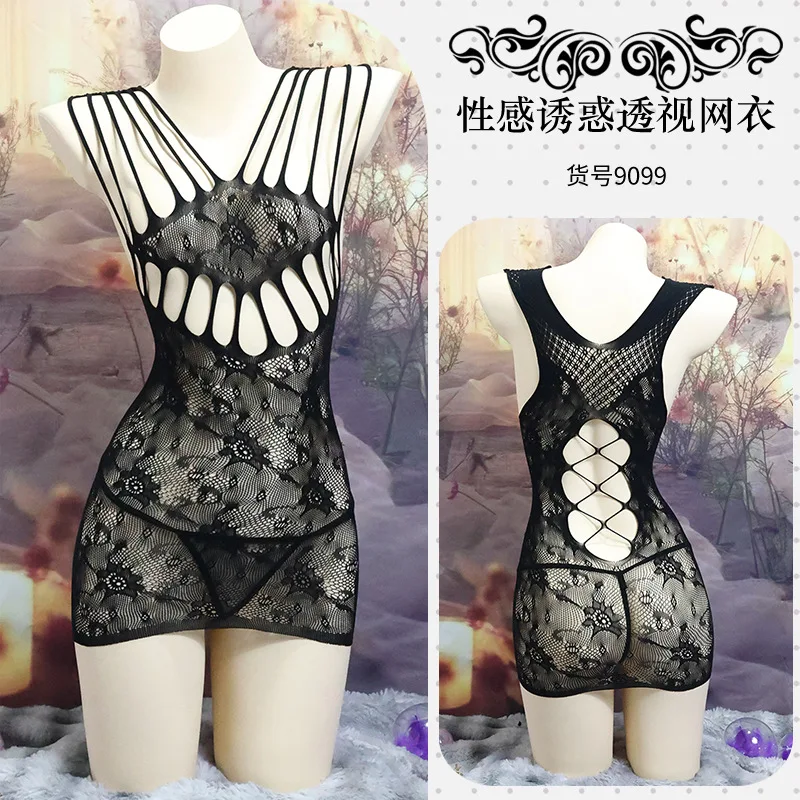 

Нижнее белье нового стиля, сетчатая майка для экспорта в европейском и американском стиле, цельные сетчатые чулки в 3D-стиле, сексуальный комплект большого размера