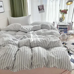 Stripe Duvet Cover 150x200 Simple Style Comforter Covers Queen Size housse de couette Skin-friendly Home Bed Linen(No Pillowcase