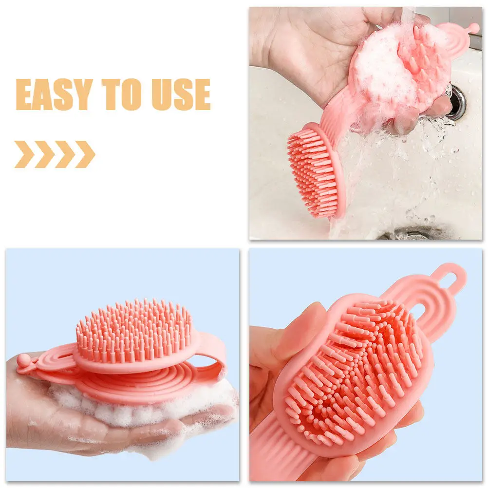 

Silicone Shampoo Brush Scalp Massager Soft Silicone Head Scrubber for Hair Washing Scalp Care Hair Exfoliator Shower Massager