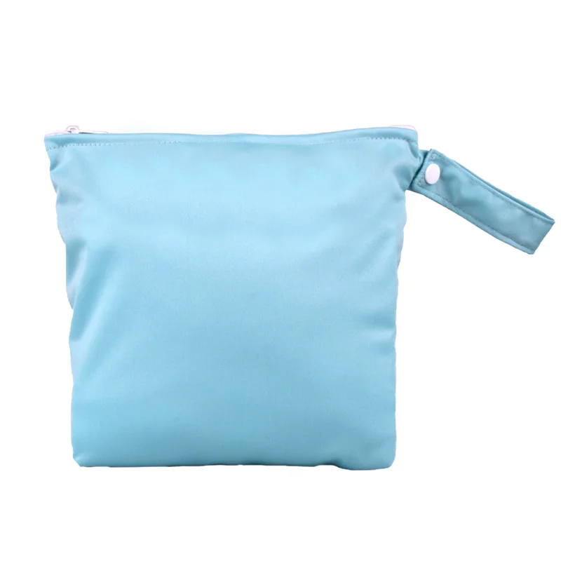 1PCS Wet Bag Stereoscopic Waterproof Wet&dry Separation Storage Bag, Baby Diaper Double Pocket Storage, Double Zipper Storage