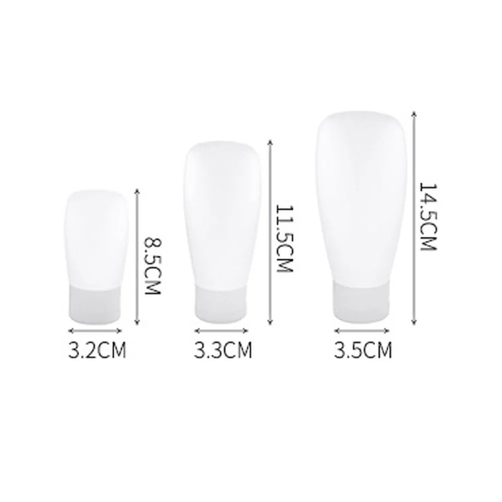 3Pcs Premium Travel Bottles Set 30Ml 60Ml 100Ml Liquid Storage Containers for Shampoo Lotion Serum Makeup Wash Bottle
