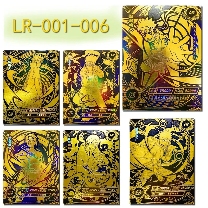 

New KAYOU NARUTO LR Card Anime Uzumaki Naruto Hyuga Hinata Hatake Kakashi Uchiha Obito Game Collection Man Birthday Gifts