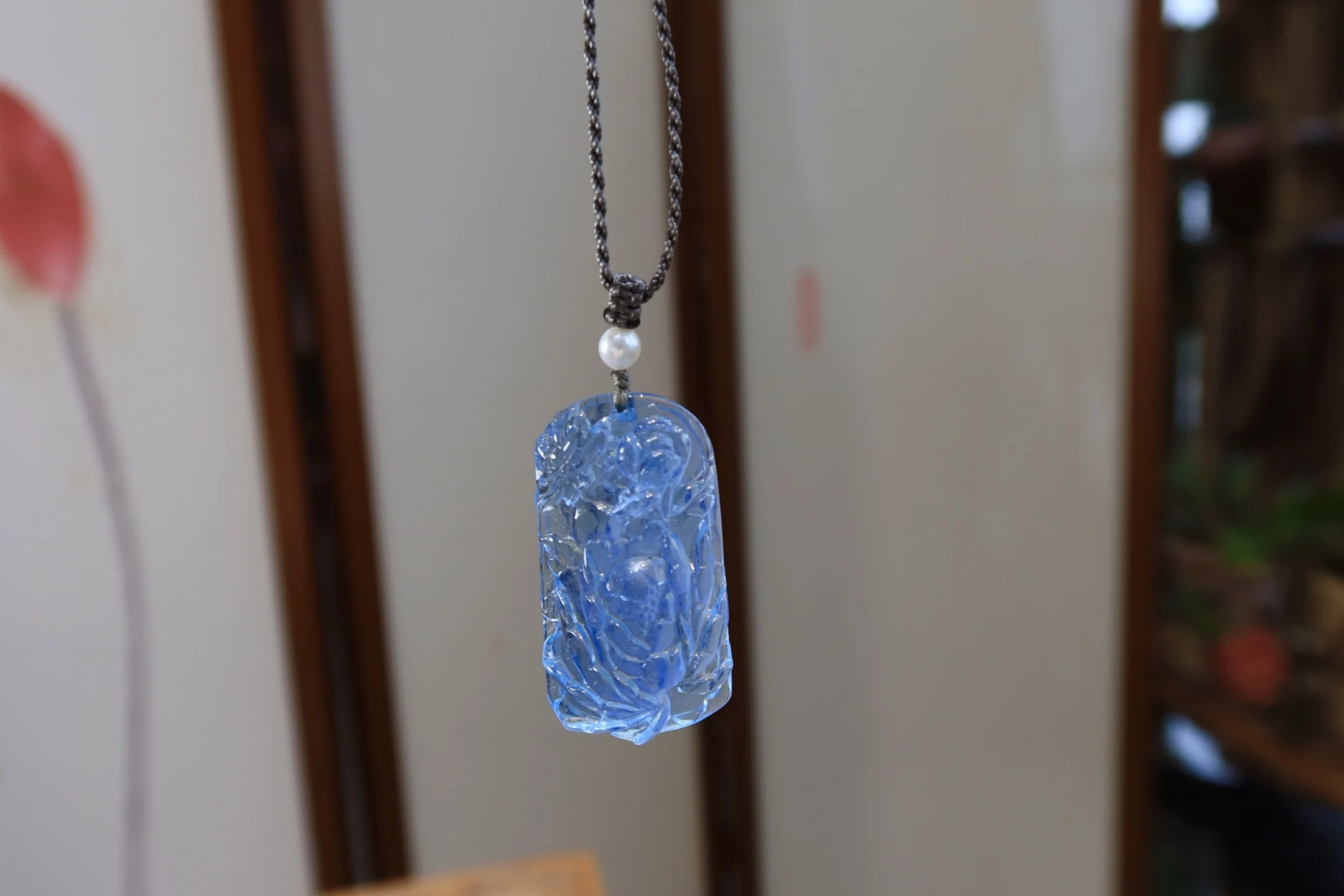 

Кулон из натурального синего аквамарина, большой аквамарин, Бразилия, 37,3*20,8*9,8 мм, ожерелье с цветком аквамарина, женские модные украшения AAAAAA