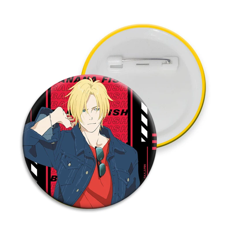 أنيمي الموز الأسماك الكرتون المينا دبابيس الإبداعية دبابيس شارة معدنية لحقيبة الملابس قبعة ديكور مجوهرات اكسسوارات هدايا الموضة #2