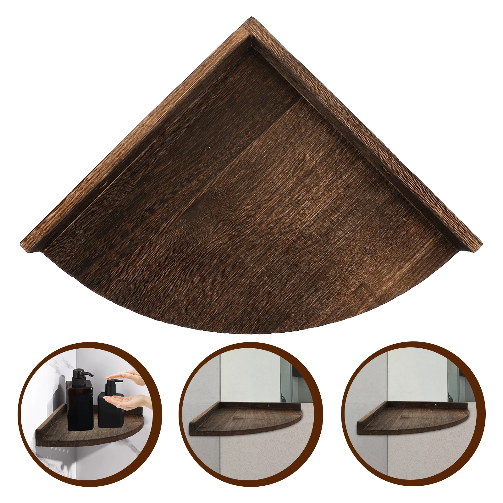 

Triangle Wall Shelf 28cm Smooth Light Wood Floating Rack Bedroom Bathroom Storage Decor Wall Mounted Triangle Shelf For Living