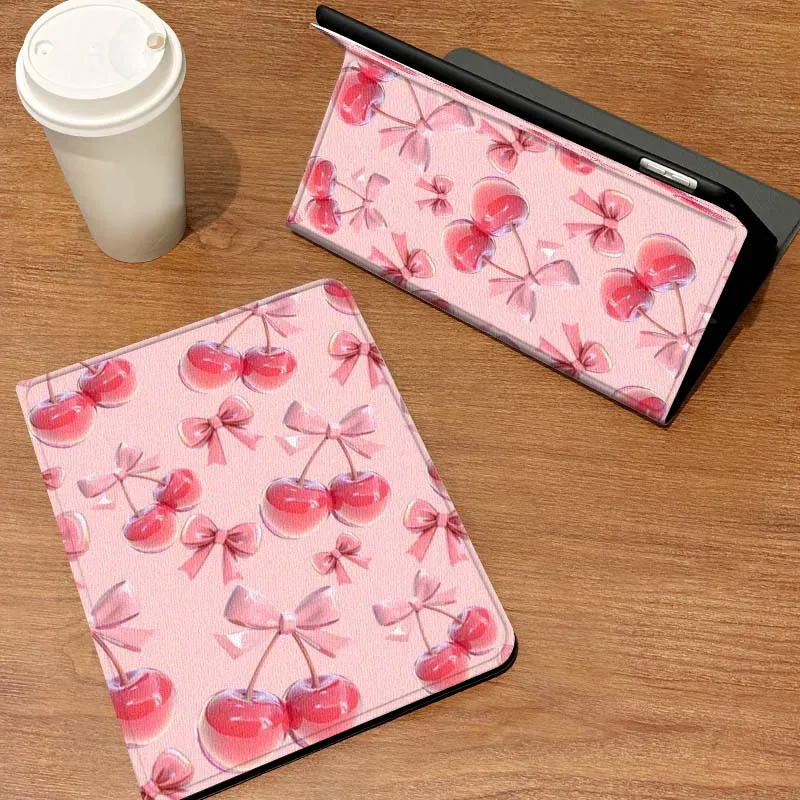 

Чехол для планшетов Samsung Galaxy Tab S6 S7 S8 S9 S10 S11 FE Plus Lite с рисунком розовых цветов вишни