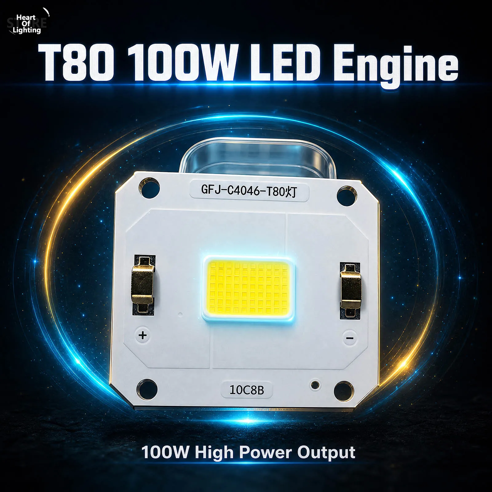 100W 4640 LED Cob DC28-32V 3000mA LED Light Stage Projector Spotlight Bulb LED Maintenance  and Replacement DIY